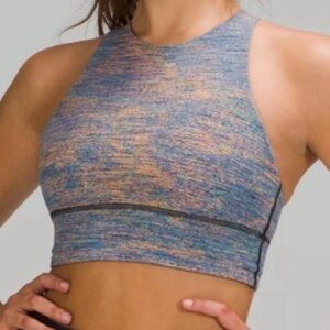 Lululemon Energy Bra, High neck Longline, Spectral Fusion Jacquard Autumn4